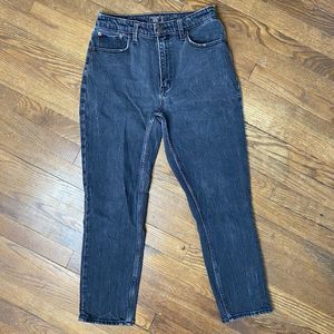 Abercrombie & Fitch Women’s Size 27/4 Curve Love High Rise Mom Jeans Black